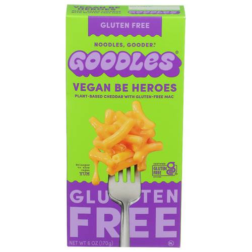 Goodles Gluten Free Vegan Be Heros Mac & Cheese