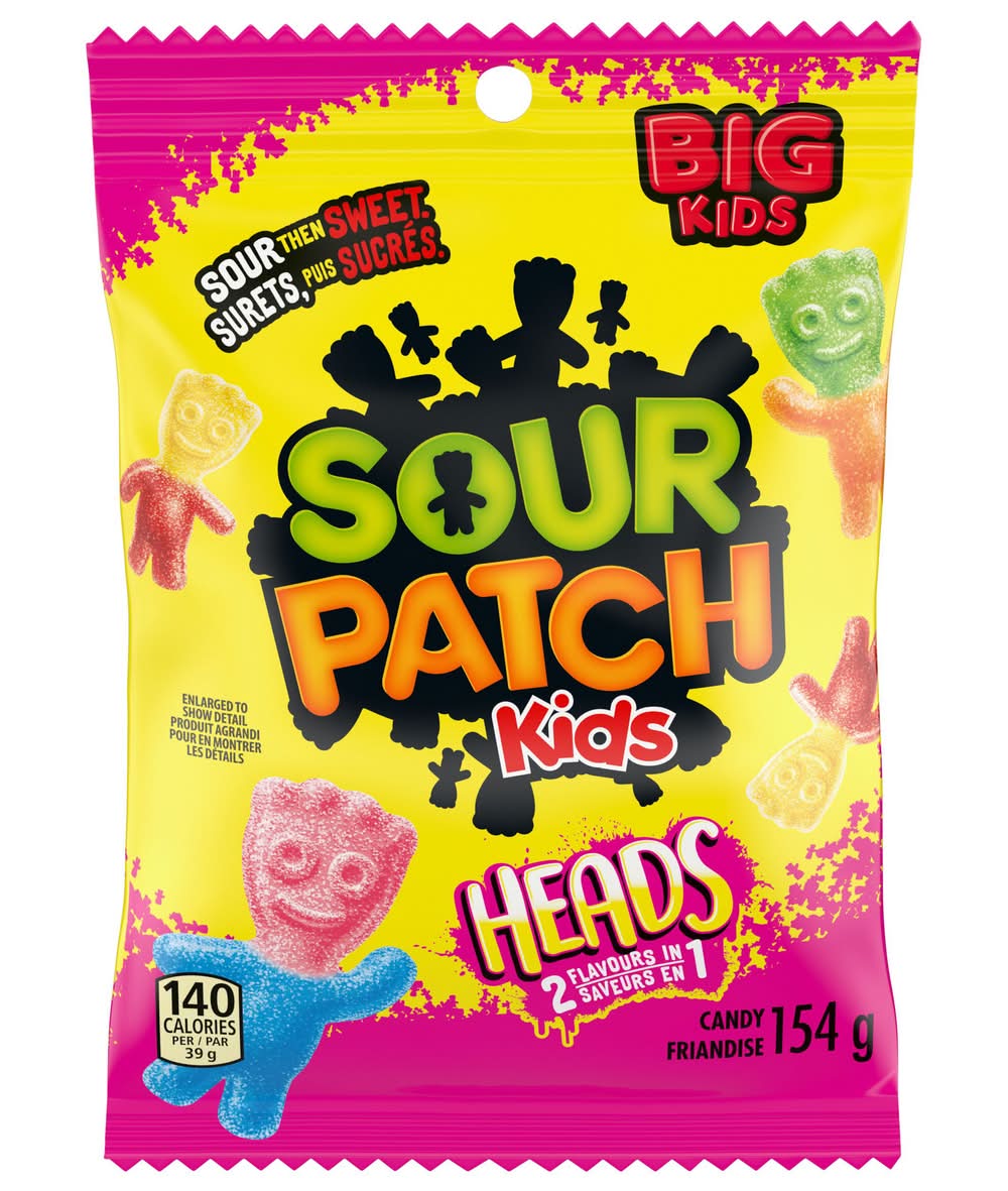Sour Patch Kids Big Headz Gummy Candy (154 g)