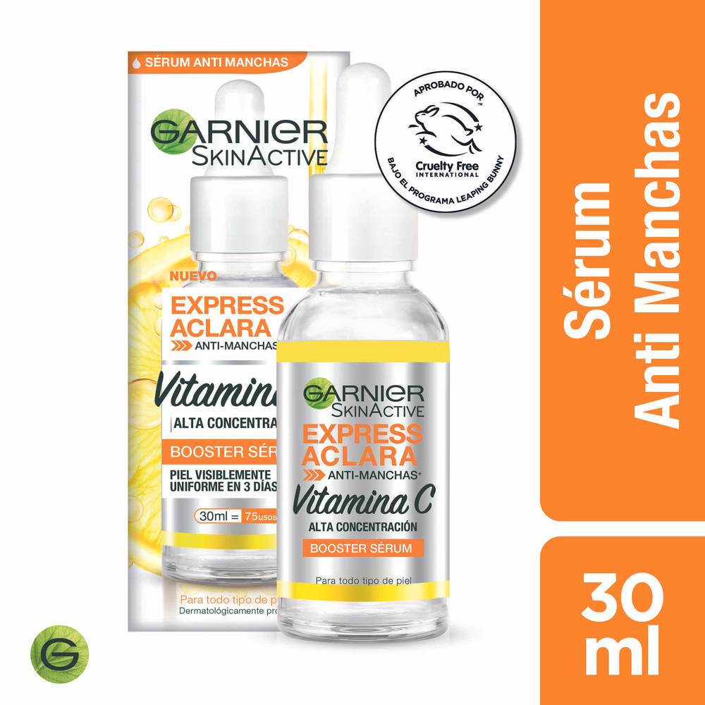 Garnier skin active · Sérum express aclara (30 ml)