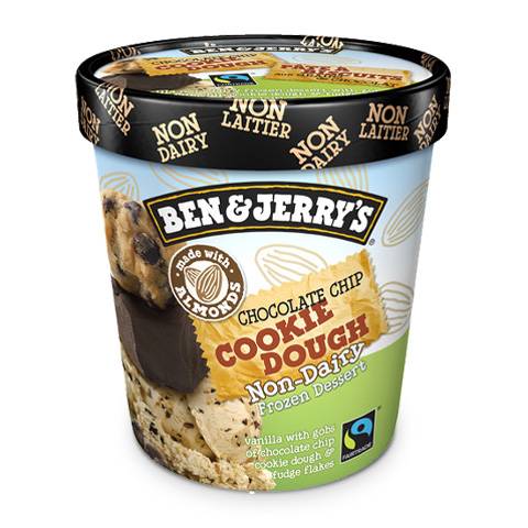 Ben & Jerry's Non Dairy Cookie Dough Frozen Dessert (vanilla- chocolate chip)