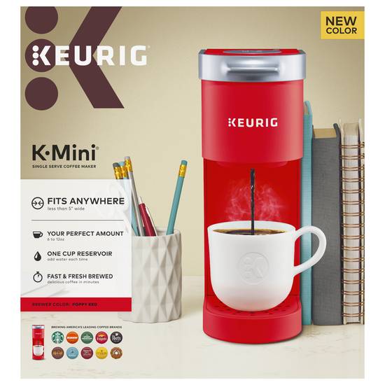 Keurig K-Mini Coffee Maker, Single Serve, Poppy Red