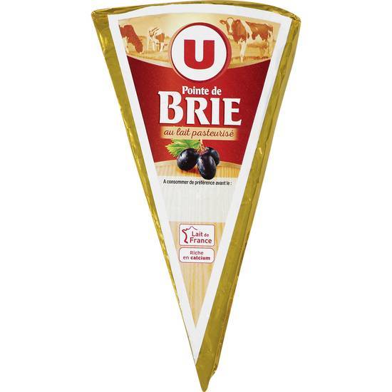 Les Produits U - Pointe de brie au lait pasteurisée