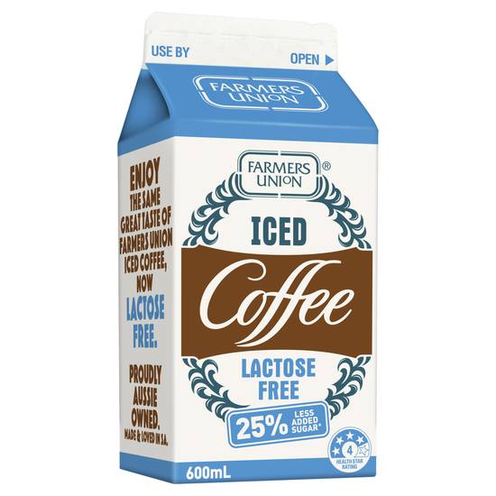 Farmers Union Iced Coffee Lactose Free 600ml