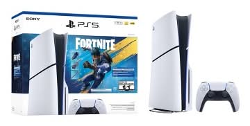 PS5 Console 1tb - Fortnite Flowering Chaos Bundle Video Game, White