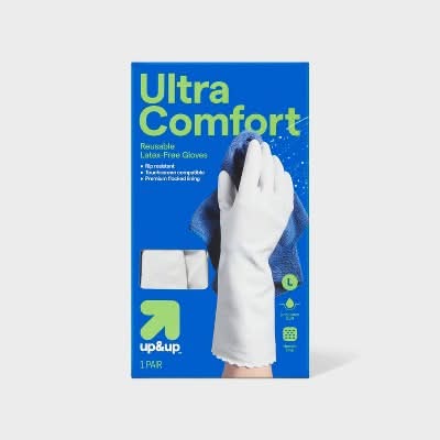 up&up Durable Ultra Comfort Latex-Free Reusable Gloves, L