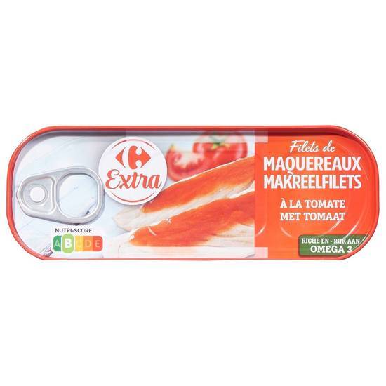 Carrefour Extra - Filets de maquereaux à la tomate (169g)