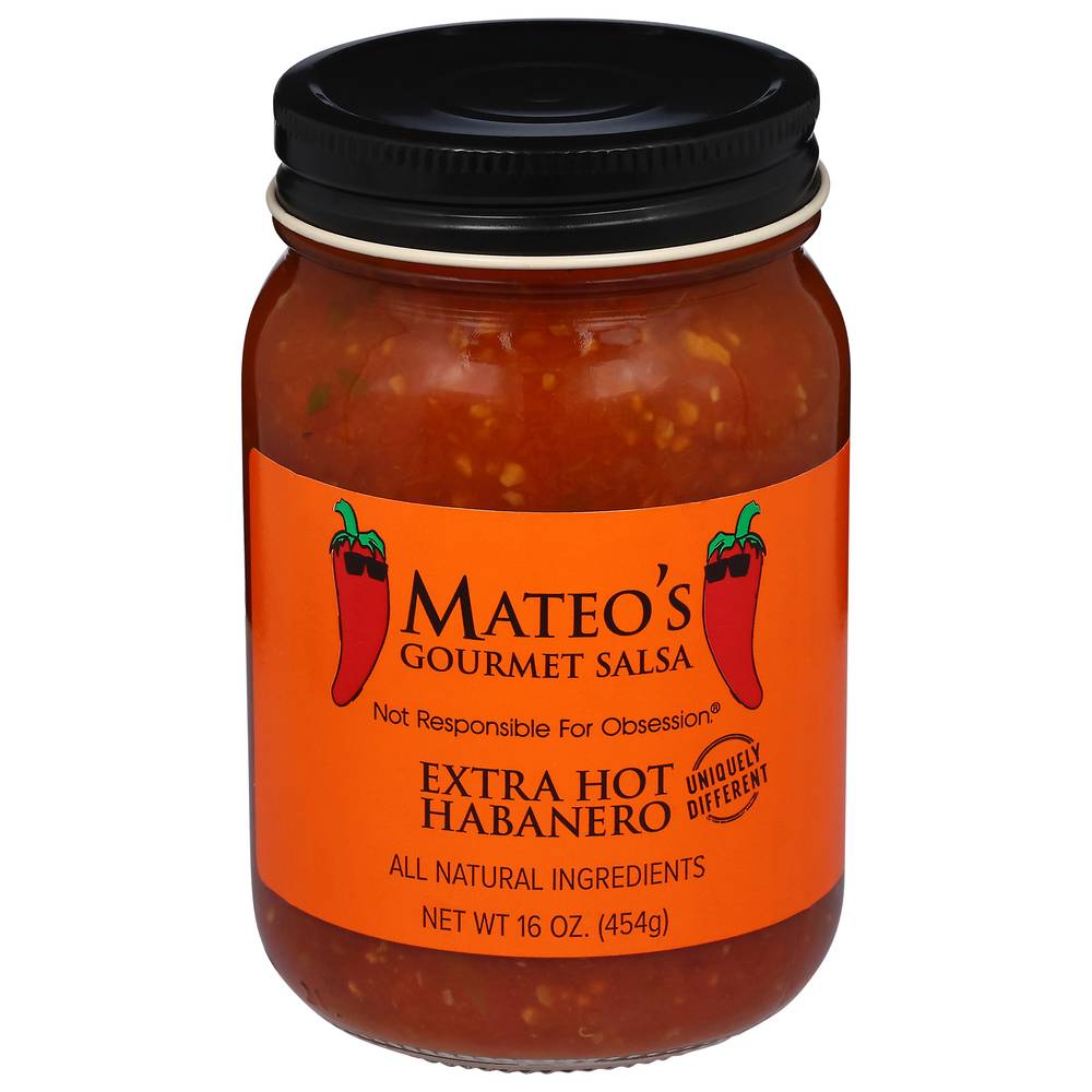 Mateo's Extra Hot Habanero Gourmet Salsa (1.05 lbs)