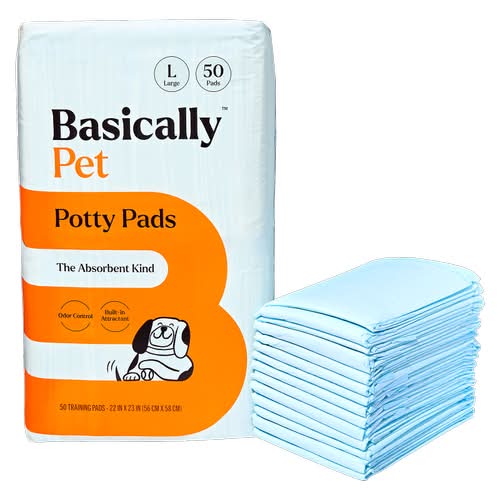 Basically Pet Potty Pads, 22x23 in (50 ct)