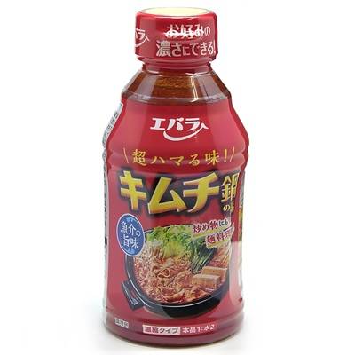 エバラ食品　キムチ鍋の素　３００ｍｌ