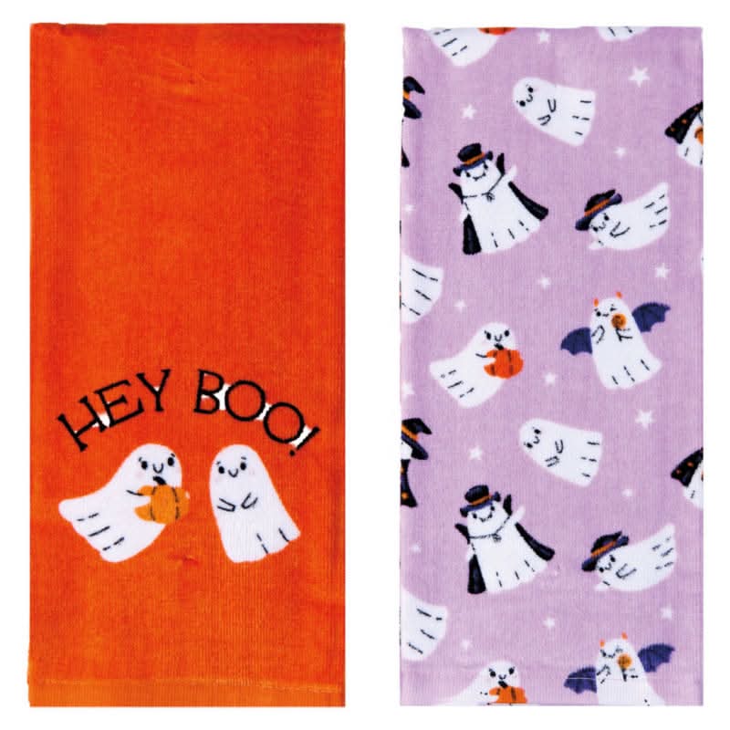 The Halloween Collection Hey Boo Kitchen Towels, 15x25 in (2 ct)