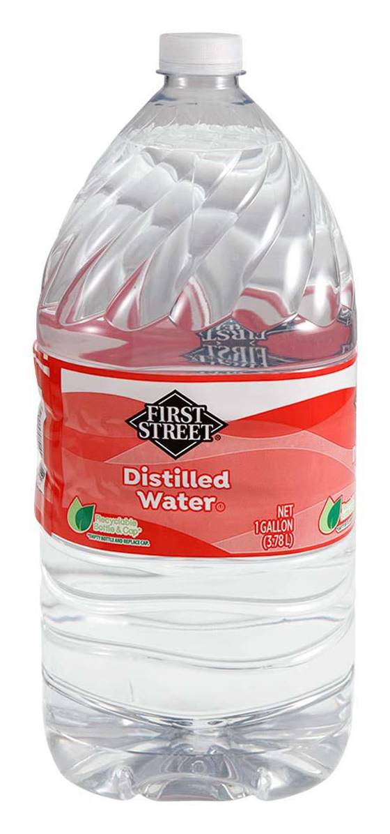 First Street · Agua destilada (3,78 L)