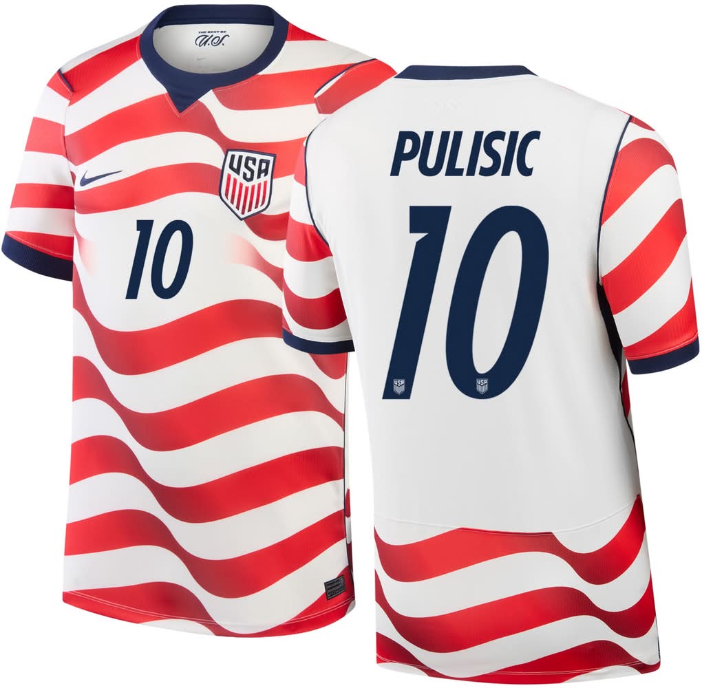 m*y様 【値下げ！！】Nike アメリカ代表 Pulisic Mサイズ Nike Adult Usmnt Christian Pulisic 10 2026 Home Replica Jersey