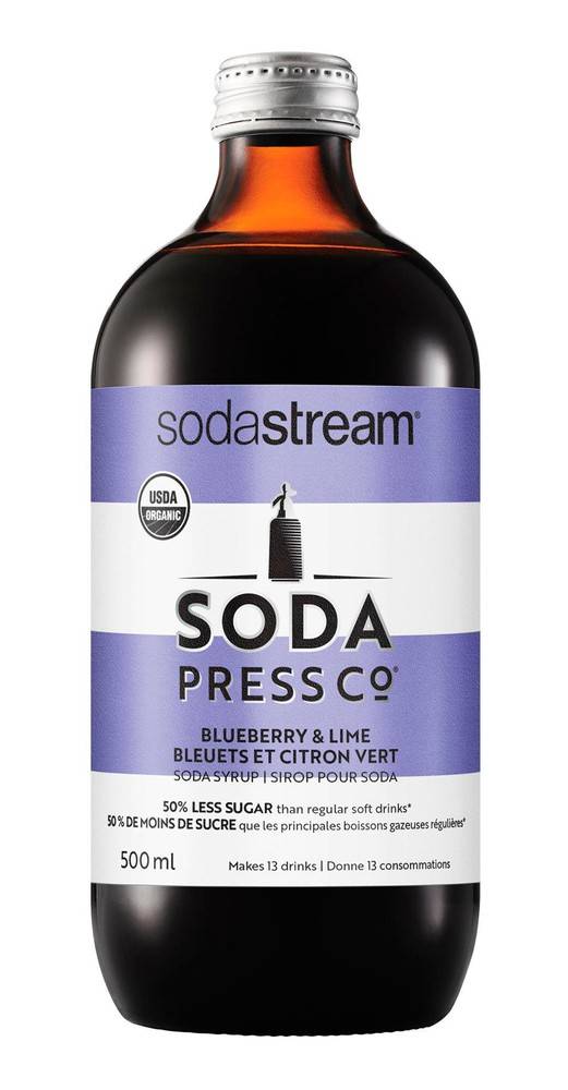 Sodastream sirop biologique sodastream soda press (bleuets et