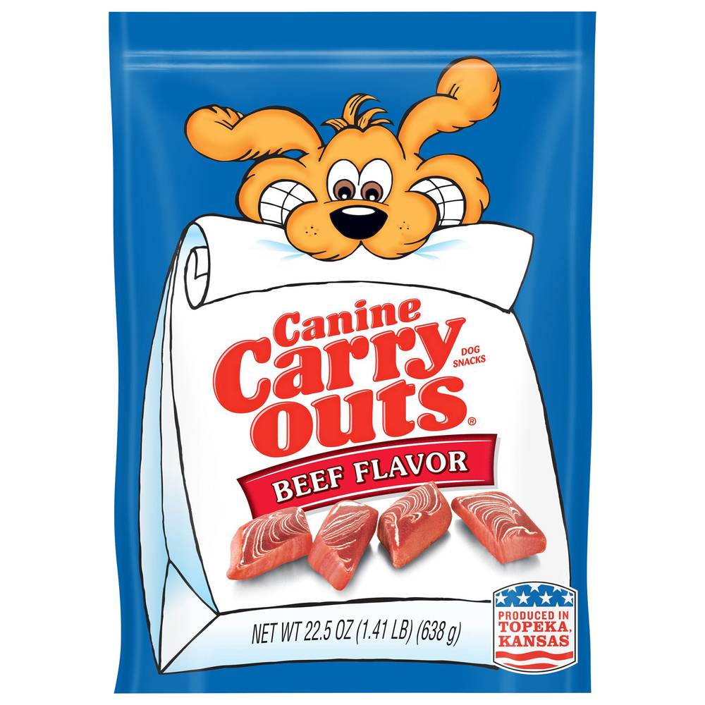 Canine Carry Outs Beef Flavor Chewy Dog Snacks