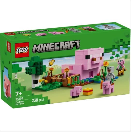 LEGO Minecraft the Baby Pig House Gamer Building Toy 7+ Years (238 pack)