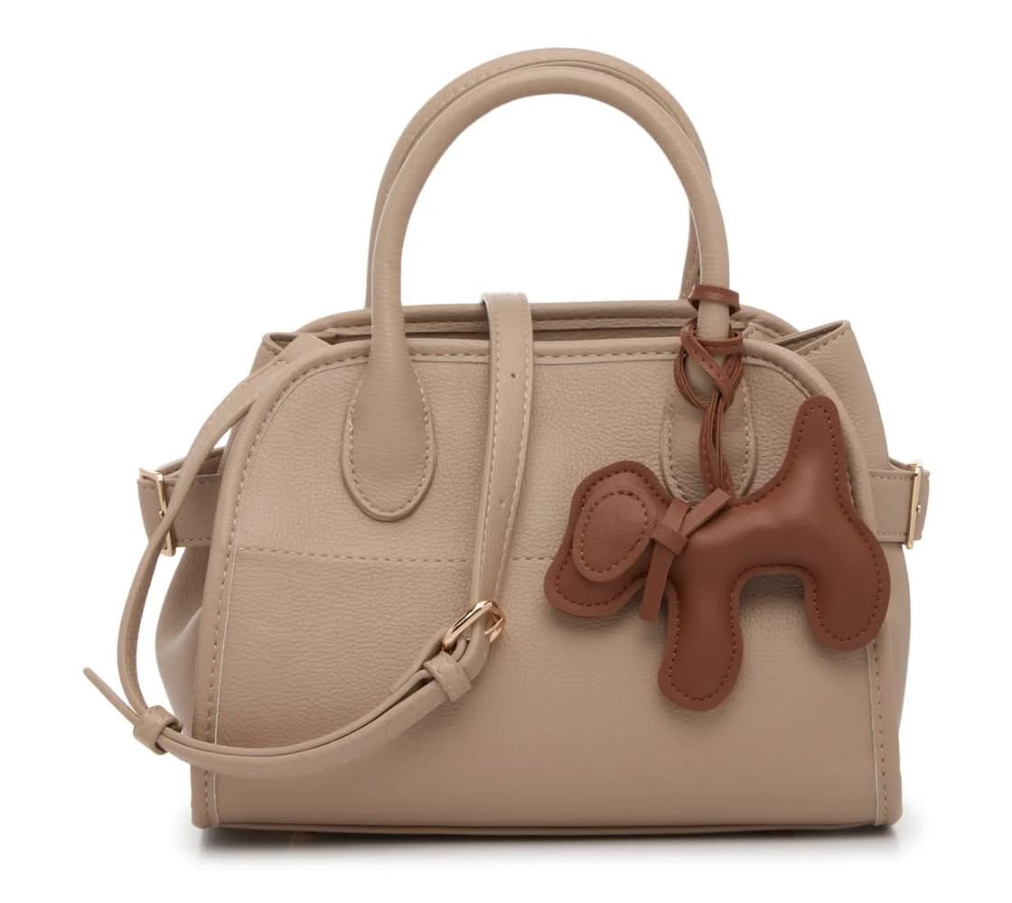 Kelly & Katie Charm Dome Satchel (Beige One Size)