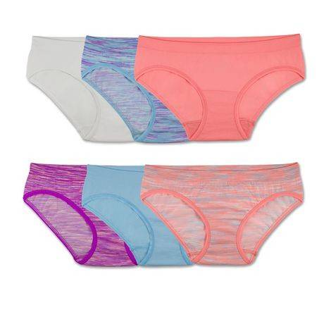 Fruit Of The Loom Womens 6 Pack Seamless Bikini Underwear