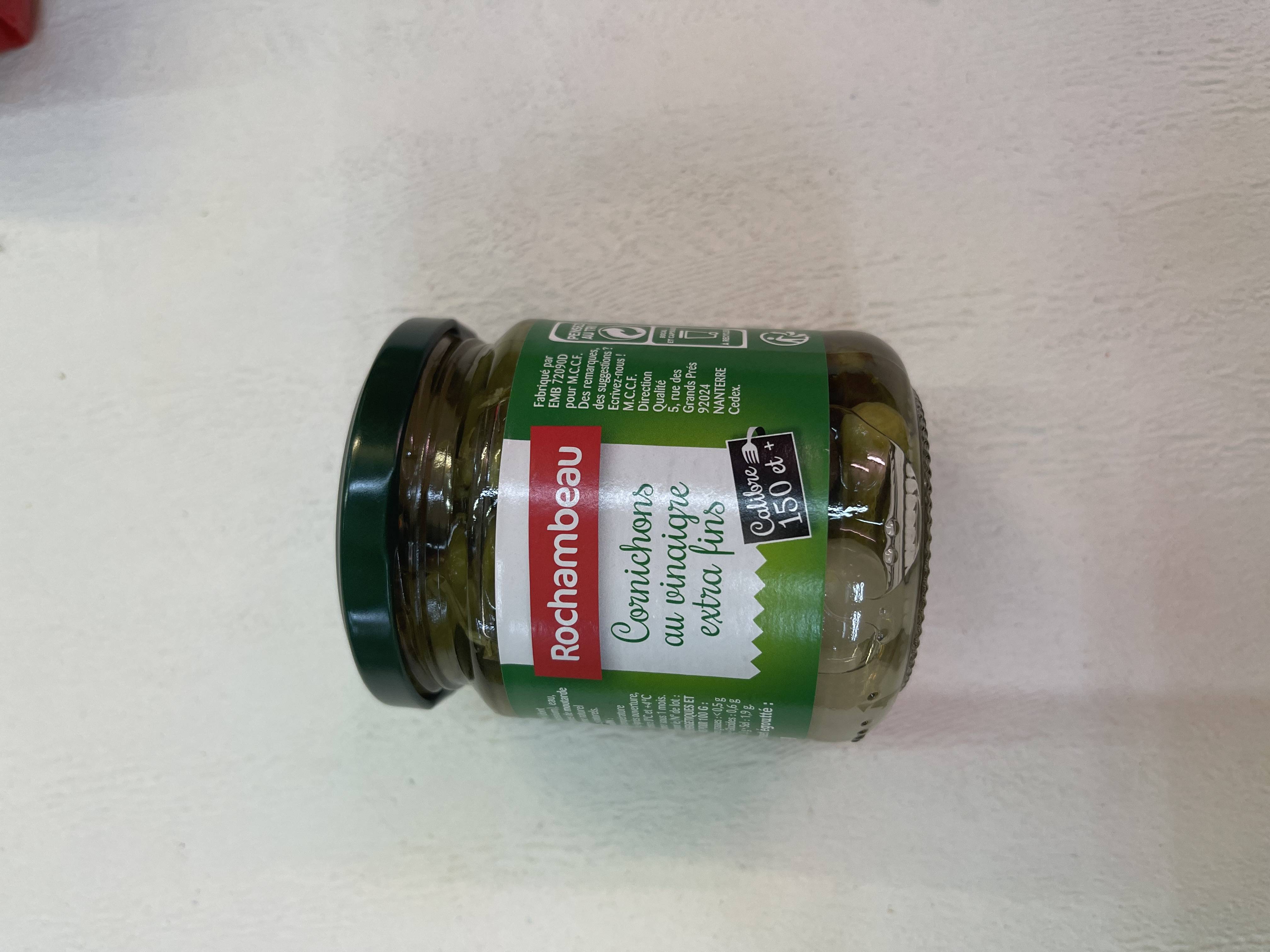 Cornichons au vinaigre extra fins 180g