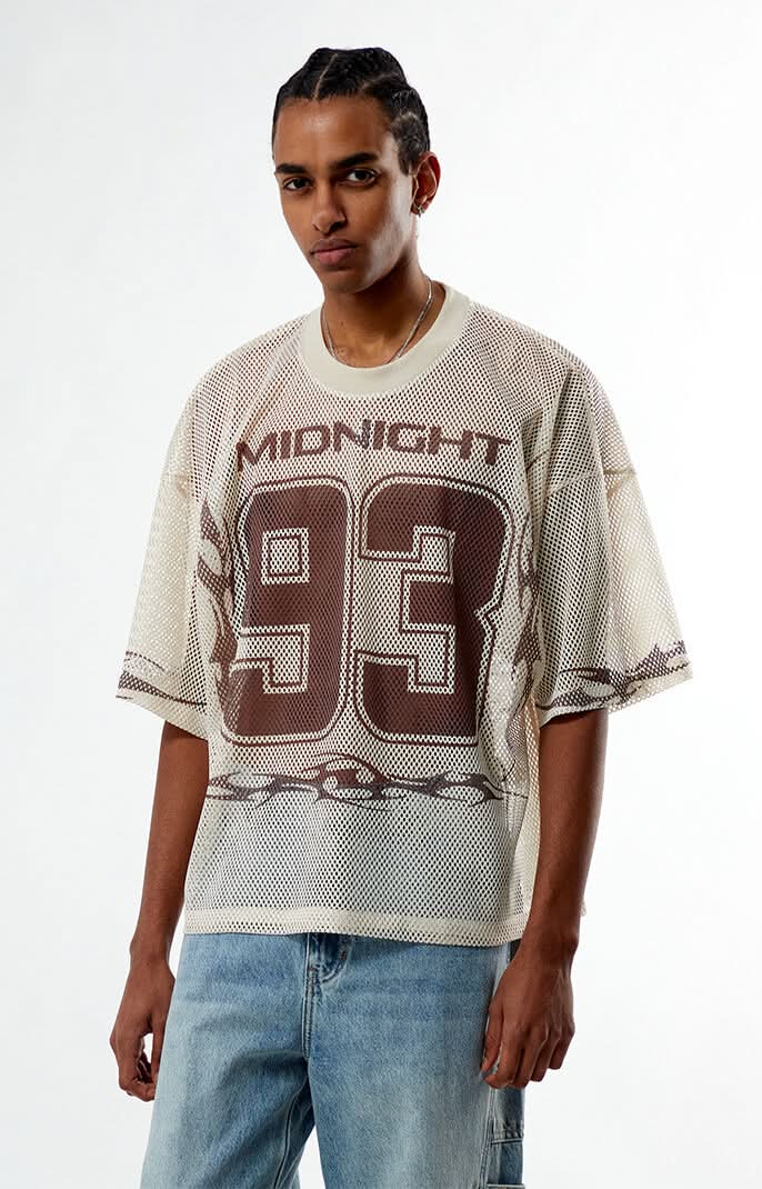 Men's Midnight 93  Mesh Jersey Cream XL