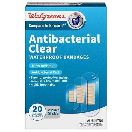 Walgreens Antibacterial Waterproof Bandages
