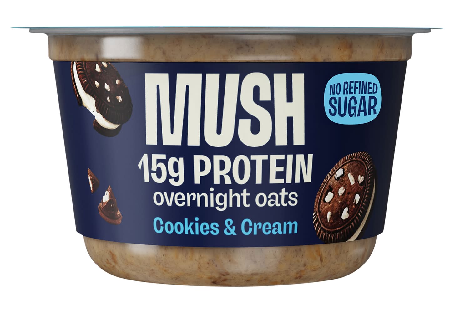 MUSH Protein Overnight Oats, Cookies & Cream (5.5 oz)