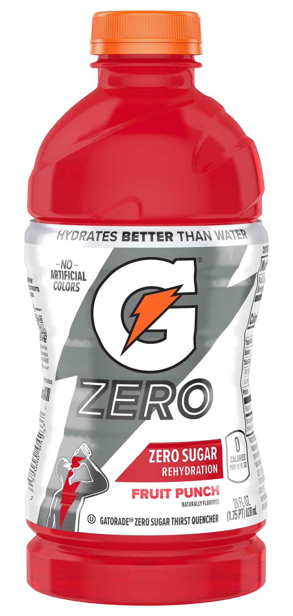 Gatorade Zero Sugar Thirst Quencher Sports Drink, Fruit Punch (28 fl oz)