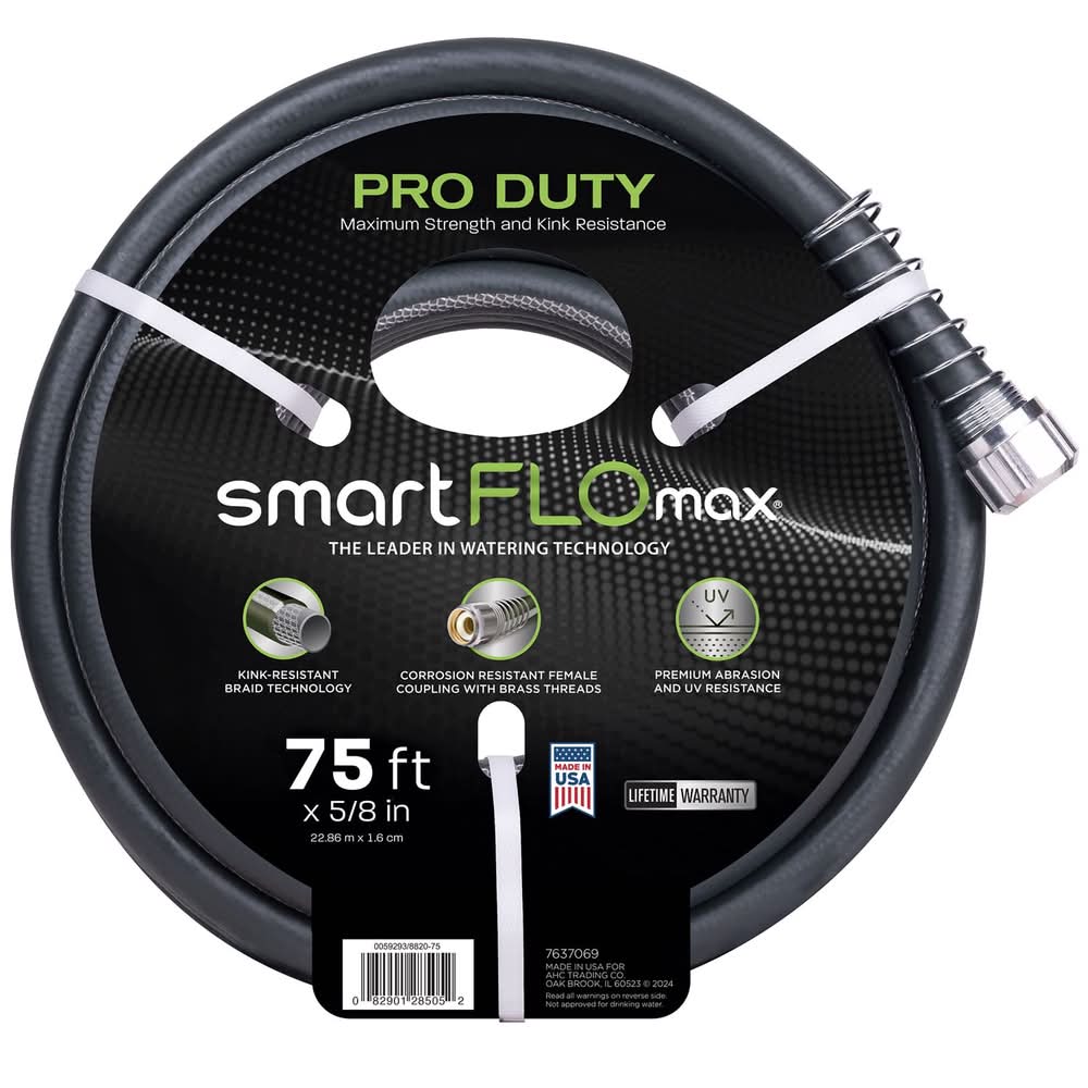 ACE Smartflo Max 5/8 In. D X 75 Ft. L Premium Grade Garden Hose