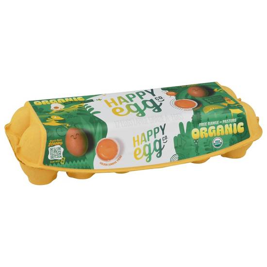 Happy Egg Co. Organic Free Range Large Brown Eggs (organic)
