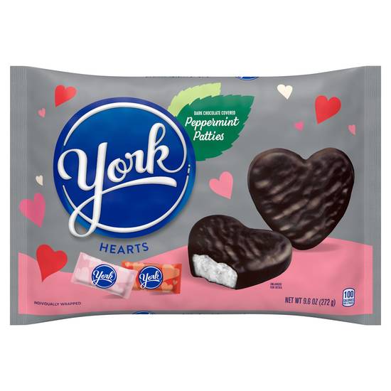 York Heart Shaped Dark Chocolate Covered Peppermint Patties (2 ct)