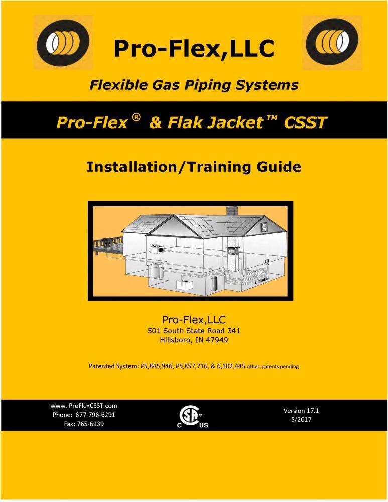 PRO-FLEX Pro-flex Installation/Training Guide Hvac Book | PFIM0001C