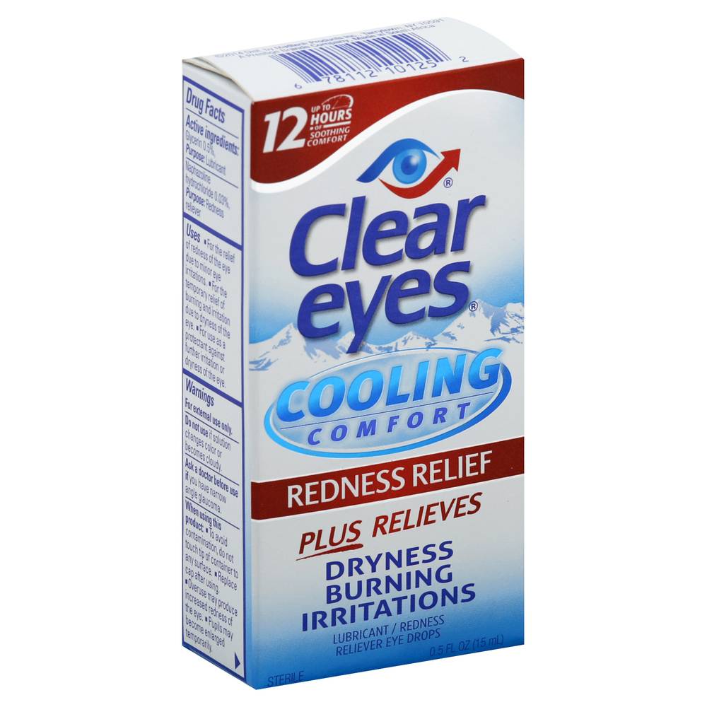 Clear Eyes Cooling Comfort Redness Relief Drops (0.5 fl oz)