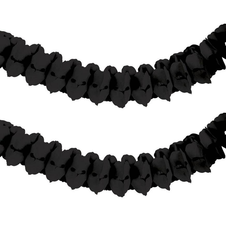 Black Paper Garland