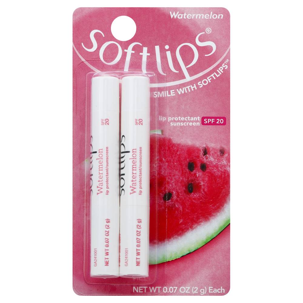 Softlips Spf 20 Watermelon Sunscreen & Lip Protectant