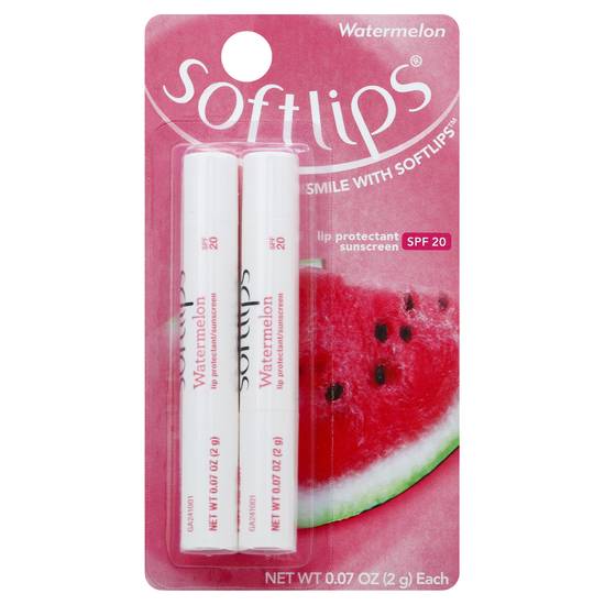 Softlips Spf 20 Watermelon Sunscreen & Lip Protectant