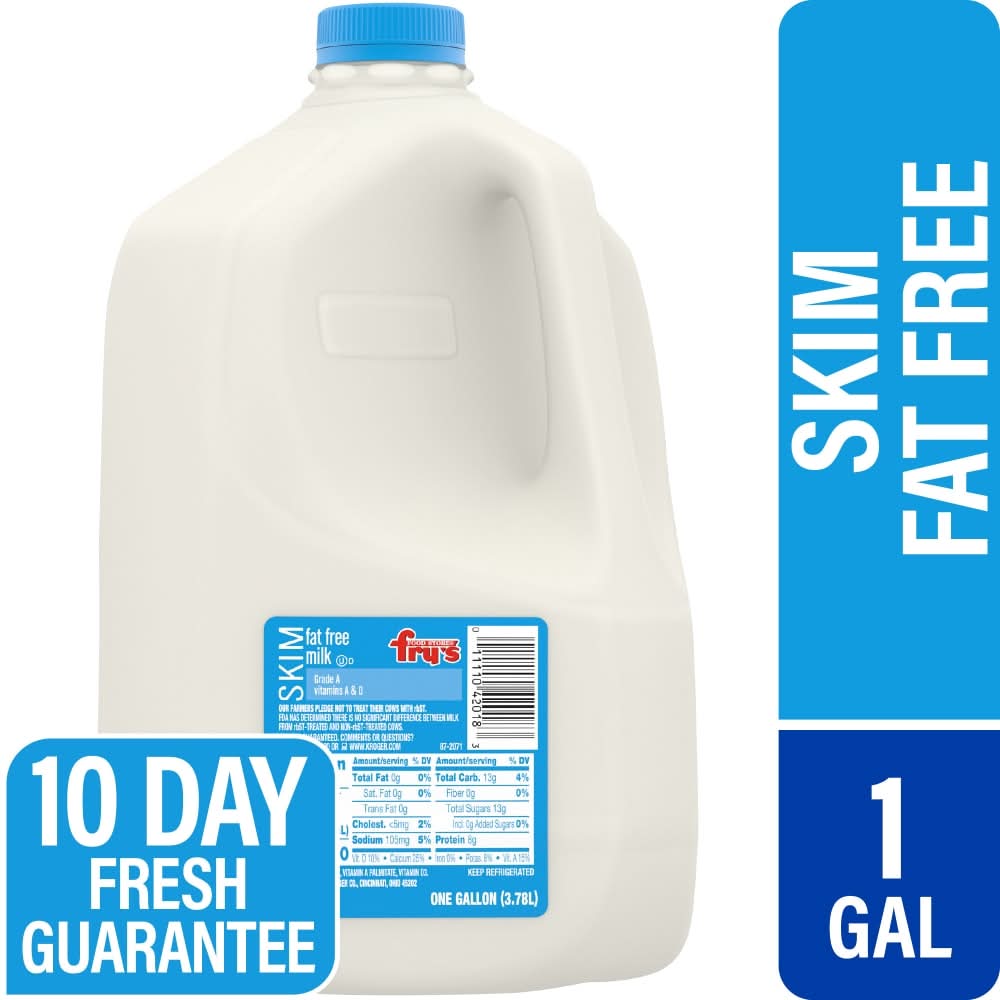 Fry's Grade a Vitamins a & D Skim Fat Free Milk (1 gal)