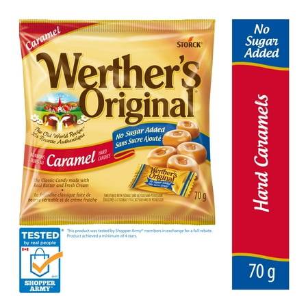 Werther's Original No Sugar Added Hard Candy, Caramel (70 g)