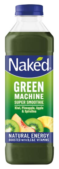 Naked Kiwi, Pineapple, Apple & Spirulina Green Machine Super Smoothie (750ml)