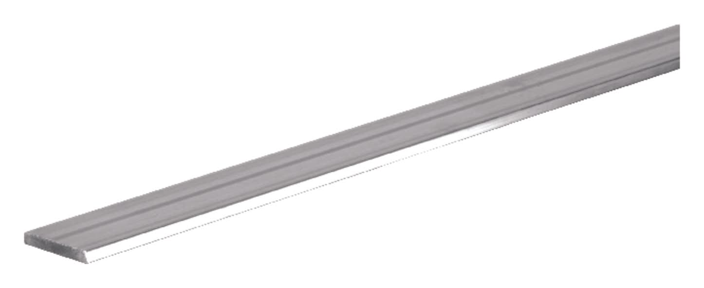 Steelworks 0.0625 In. X 0.75 In. W X 3 Ft. L Aluminum Flat Bar 1 Pk