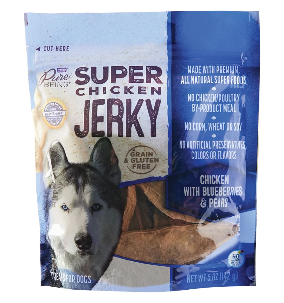 Pure Being Chicken with Blueberries & Pear Super Jerky Dog Treat