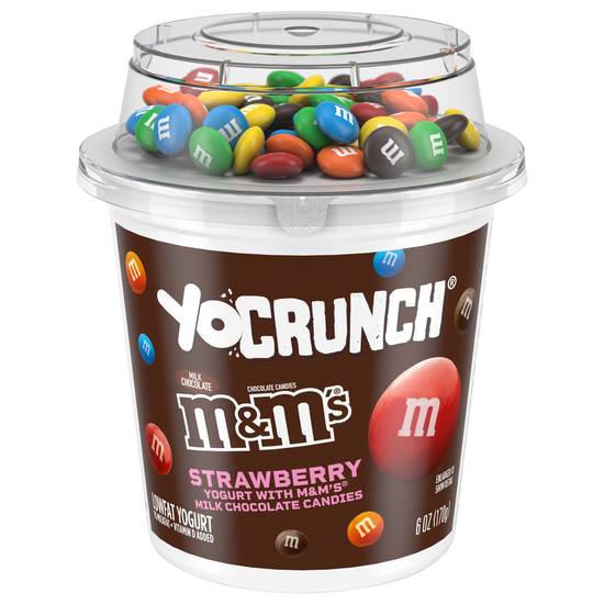 Yocrunch Lowfat Yogurt Strawberry With M&Ms