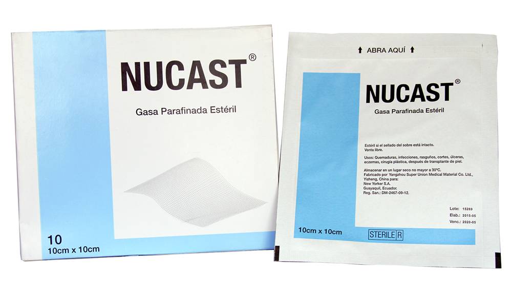 NUCAST GASAS PARAFINADA 10CMX10CM SOB*10