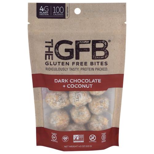 The Gluten Free Bar Dark Chocolate Coconut Bites