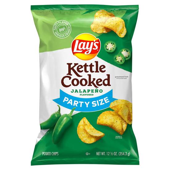 Lay's Kettle Cooked Jalapeño Flavored Potato Chips