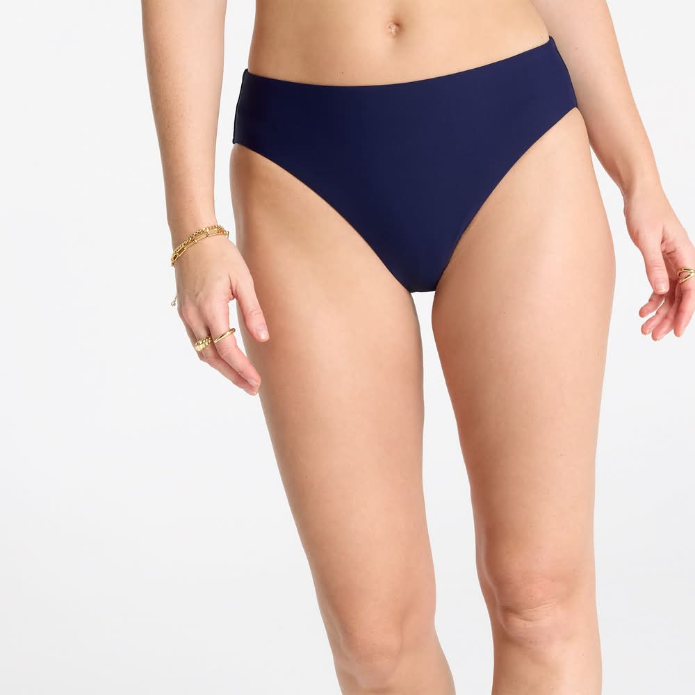 CALIA Women's Mid Rise Swim Bottoms (Opulent Blue, S)
