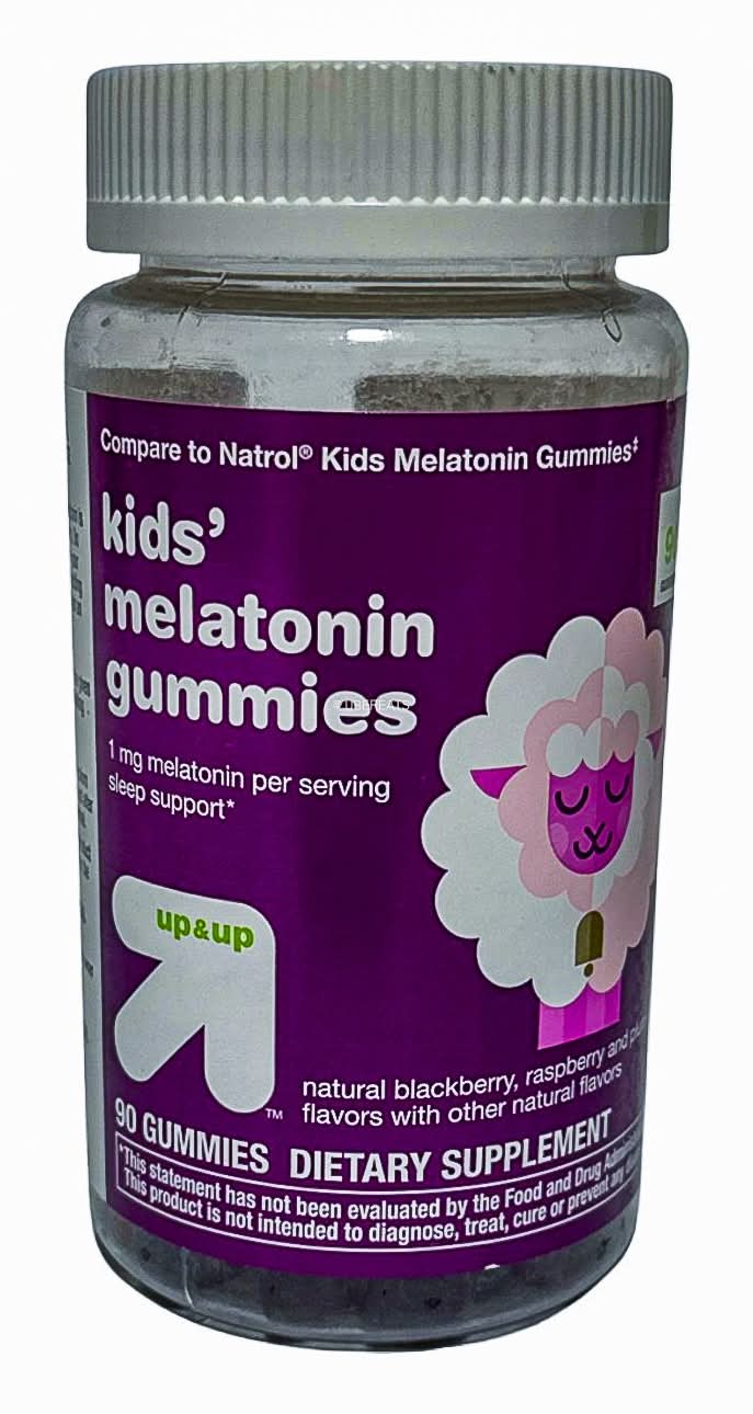 up&up Kids Melatonin Sleep Aid Gummies, Assorted (90 ct)