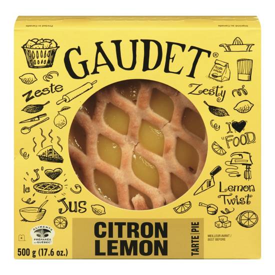 Gaudet tarte au citron 8 pouces (500 g) - lemon 8 inch pie (500 g)