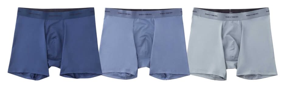 Pair of Thieves Quick Dry Boxer Briefs, Men, M, Navy Blue (3 ct)