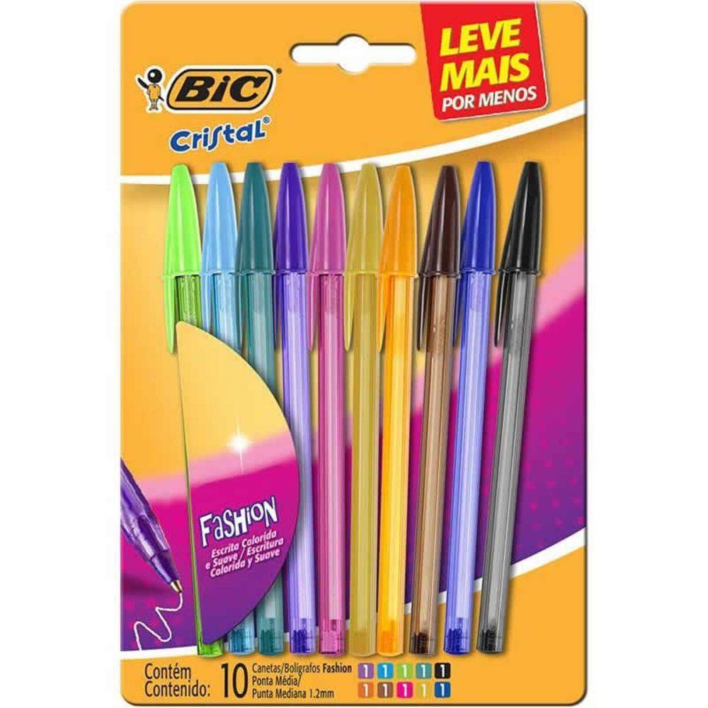 Bic caneta esferográfica cristal (10 unidades)