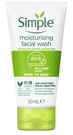 Simple Kind To Skin Facial Wash Moisturising (50ml)