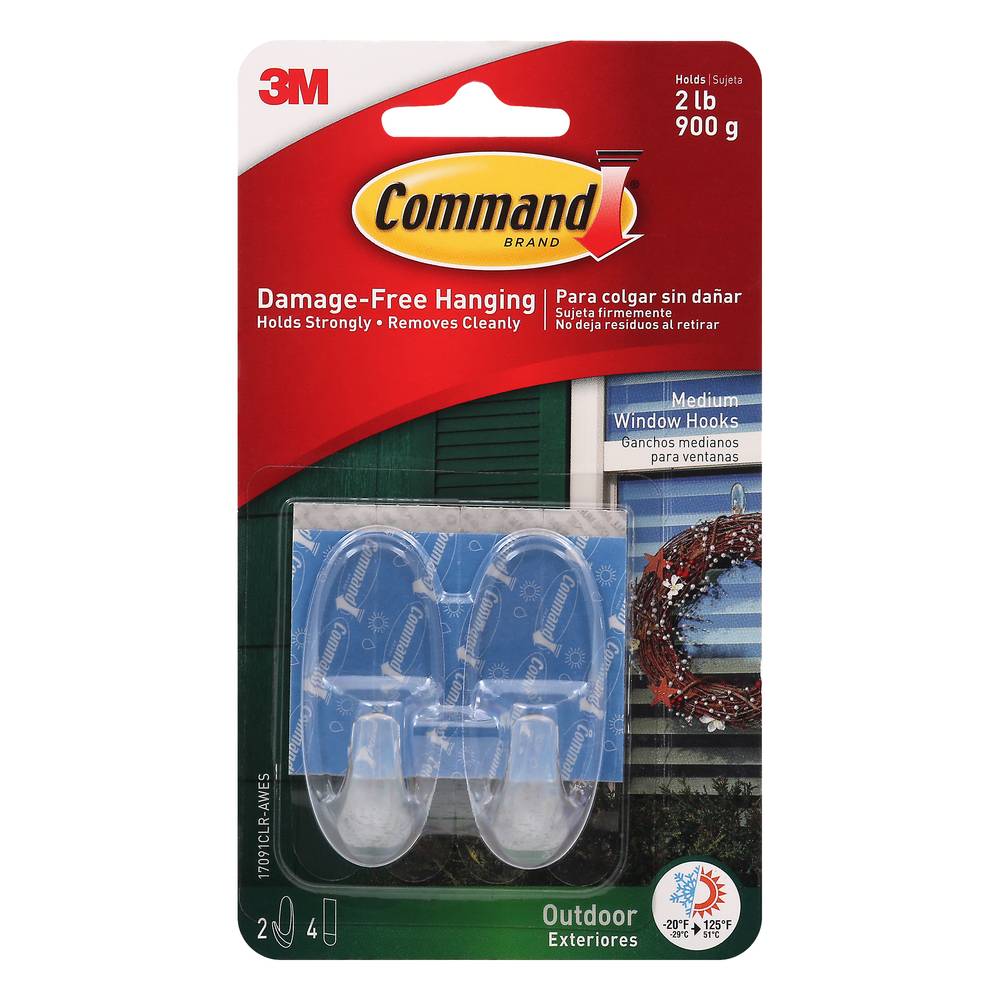 Command Outdoor Window Hooks